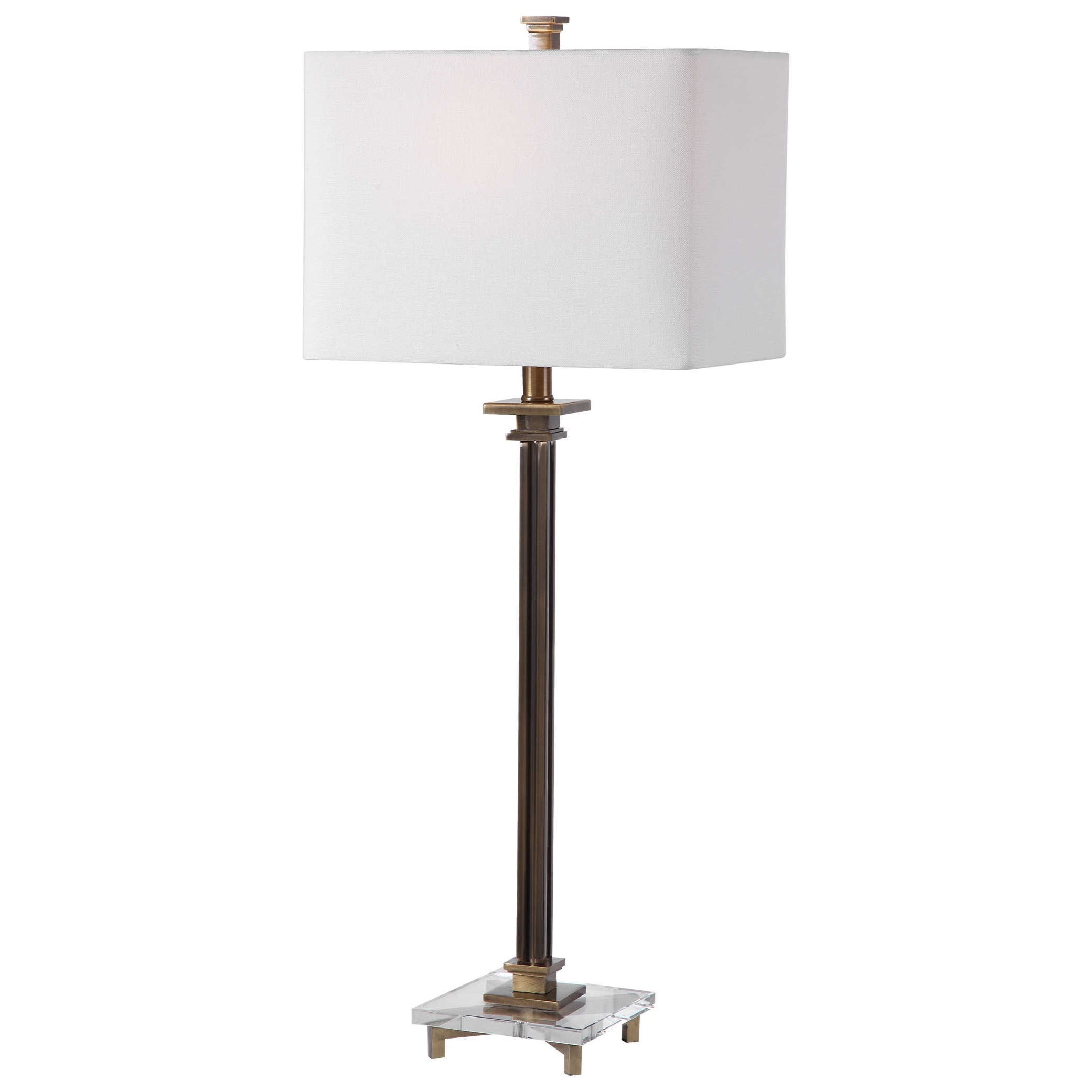 Uttermost Table Lamps 283491 Phillips Brass Table Lamp Corner